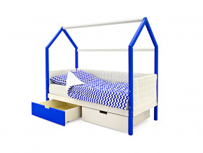 Кровать-домик мягкий Svogen с ящиками сине-белый в Лысьве - lysva.magazinmebel.ru | фото - изображение 3
