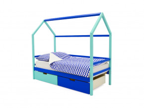 Кровать-домик Svogen с ящиками мятно-синий в Лысьве - lysva.magazinmebel.ru | фото