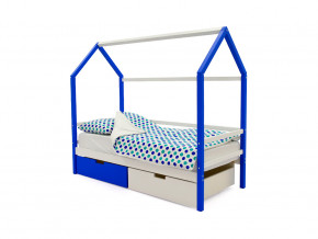 Кровать-домик Svogen с ящиками сине-белый в Лысьве - lysva.magazinmebel.ru | фото - изображение 1