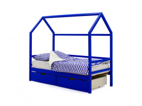 Кровать-домик Svogen с ящиками синий в Лысьве - lysva.magazinmebel.ru | фото