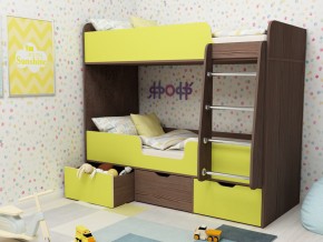 Кровать двухъярусная Малыш двойняшка бодега-лайм в Лысьве - lysva.magazinmebel.ru | фото