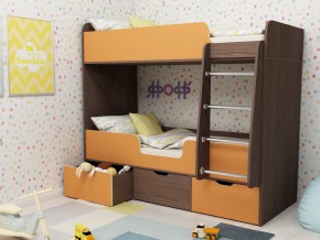 Кровать двухъярусная Малыш двойняшка бодега-оранжевый в Лысьве - lysva.magazinmebel.ru | фото