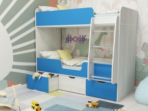 Кровать двухъярусная Малыш двойняшка винтерберг-голубой в Лысьве - lysva.magazinmebel.ru | фото