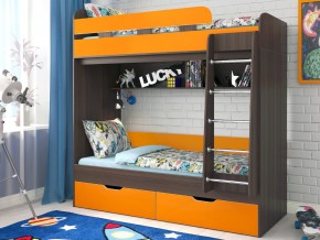 Кровать двухъярусная Юниор 5 Бодего-Оранжевый в Лысьве - lysva.magazinmebel.ru | фото
