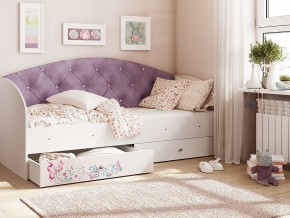 Кровать Эльза Белый-фиолетовый в Лысьве - lysva.magazinmebel.ru | фото