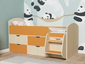 Кровать Малыш-7 Дуб-Оранжевый в Лысьве - lysva.magazinmebel.ru | фото - изображение 1