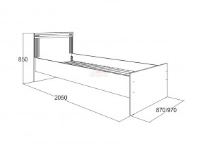 Кровать одинарная Ольга 18 900 в Лысьве - lysva.magazinmebel.ru | фото - изображение 2