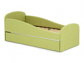 Кровать с ящиком Letmo авокадо (рогожка) в Лысьве - lysva.magazinmebel.ru | фото