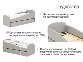 Кровать с ящиком Letmo халва (рогожка) в Лысьве - lysva.magazinmebel.ru | фото - изображение 11