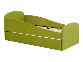 Кровать с ящиком Letmo оливковый (велюр) в Лысьве - lysva.magazinmebel.ru | фото