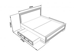 Кровать S320-LOZ/180 с выкатными тумбами Кентаки каштан в Лысьве - lysva.magazinmebel.ru | фото - изображение 2