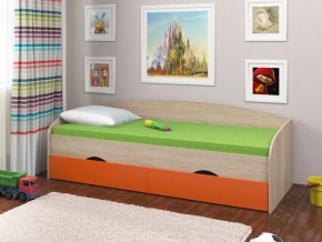 Кровать Соня 2 сонома-оранжевый в Лысьве - lysva.magazinmebel.ru | фото