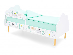 Кровать Stumpa Облако с бортиком рисунок Ферма в Лысьве - lysva.magazinmebel.ru | фото