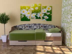 Кровать Юниор Тип 2 Микровелюр-марки 800х1600 в Лысьве - lysva.magazinmebel.ru | фото