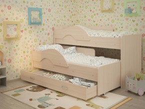 Кровать выкатная Радуга с ящиком 80х160 млечный дуб в Лысьве - lysva.magazinmebel.ru | фото