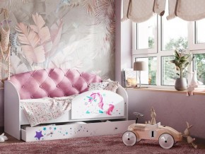 Кровать Звездочка с бортиком Белый-розовый в Лысьве - lysva.magazinmebel.ru | фото - изображение 1
