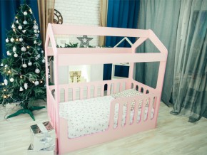Кроватка-Домик без ящика розовая в Лысьве - lysva.magazinmebel.ru | фото