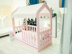 Кроватка-Домик с ящиком розовая в Лысьве - lysva.magazinmebel.ru | фото