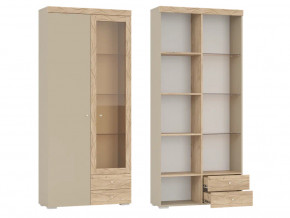 Шкаф 2-х дверный со стеклом и двумя ящиками Палермо 6-87002 в Лысьве - lysva.magazinmebel.ru | фото