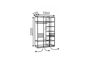Шкаф трехдверный без зеркала Моника мод.8 и мод.10.3 в Лысьве - lysva.magazinmebel.ru | фото - изображение 3