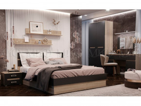 Спальня Ким Графит софт, сонома в Лысьве - lysva.magazinmebel.ru | фото - изображение 1