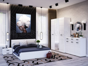 Спальня Нэнси New МДФ Белый глянец холодный, Белый в Лысьве - lysva.magazinmebel.ru | фото