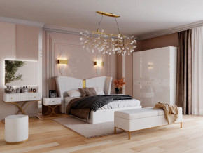 Спальня Рише белый глянец с перламутром в Лысьве - lysva.magazinmebel.ru | фото - изображение 1