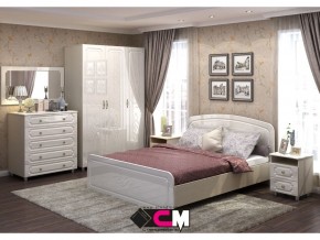 Спальня Виктория МДФ с большим комодом в Лысьве - lysva.magazinmebel.ru | фото