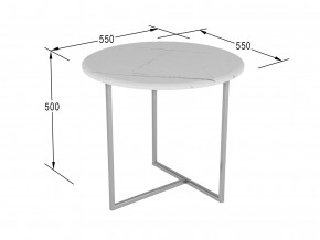 Стол журнальный Альбано белый мрамор в Лысьве - lysva.magazinmebel.ru | фото - изображение 2
