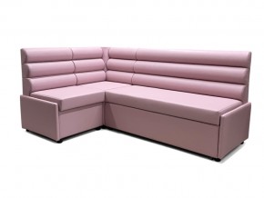 Угловой диван Призма Валики со спальным местом розовый в Лысьве - lysva.magazinmebel.ru | фото